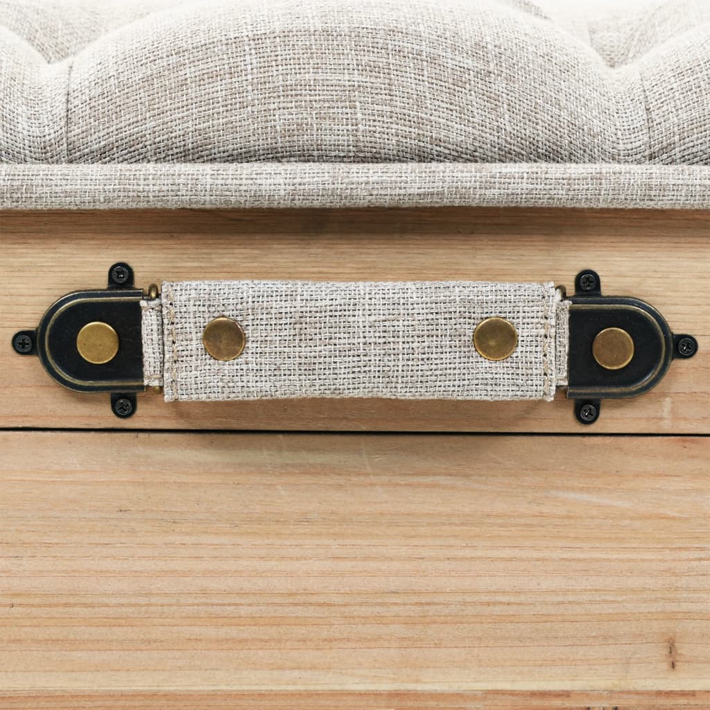 Banc de rangement 110 cm Bois de sapin massif - XIOS