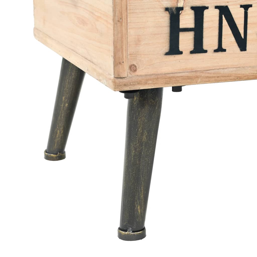 Banc de rangement 110 cm Bois de sapin massif - XIOS