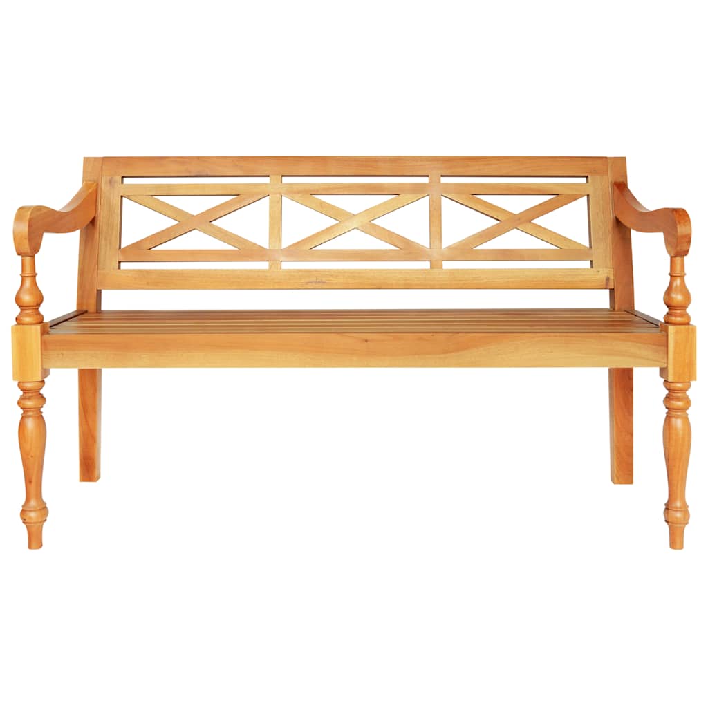 Banc Batavia 123 cm Bois d'acajou massif Marron clair - XIOS