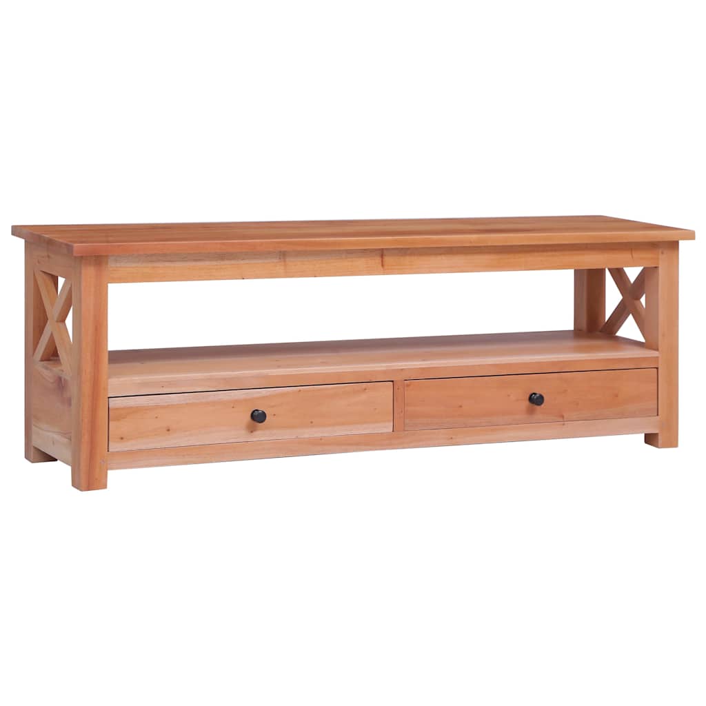 Meuble TV 115x30x40 cm Bois d'acajou massif - XIOS