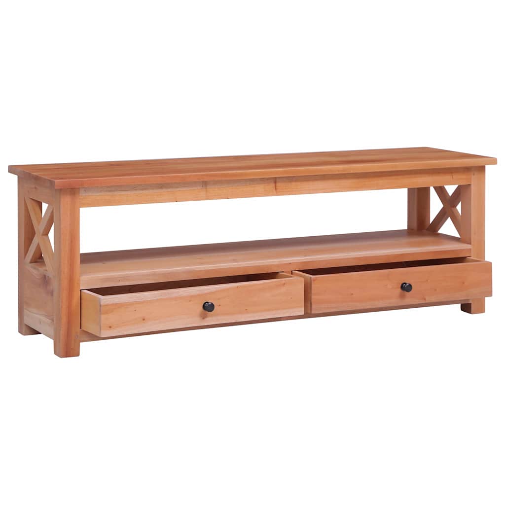 Meuble TV 115x30x40 cm Bois d'acajou massif - XIOS