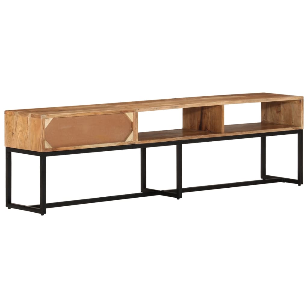 Meuble TV 160x30x45 cm Bois d'acacia massif - XIOS