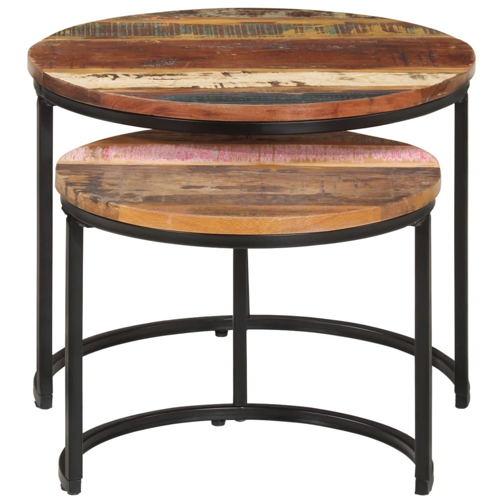 Tables gigognes 2 pcs Bois de récupération massif - XIOS