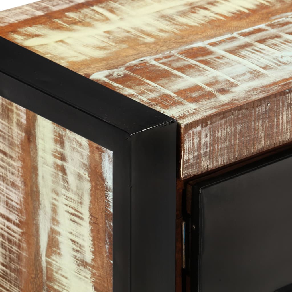Meuble TV 120x30x40 cm Bois massif de récupération - XIOS