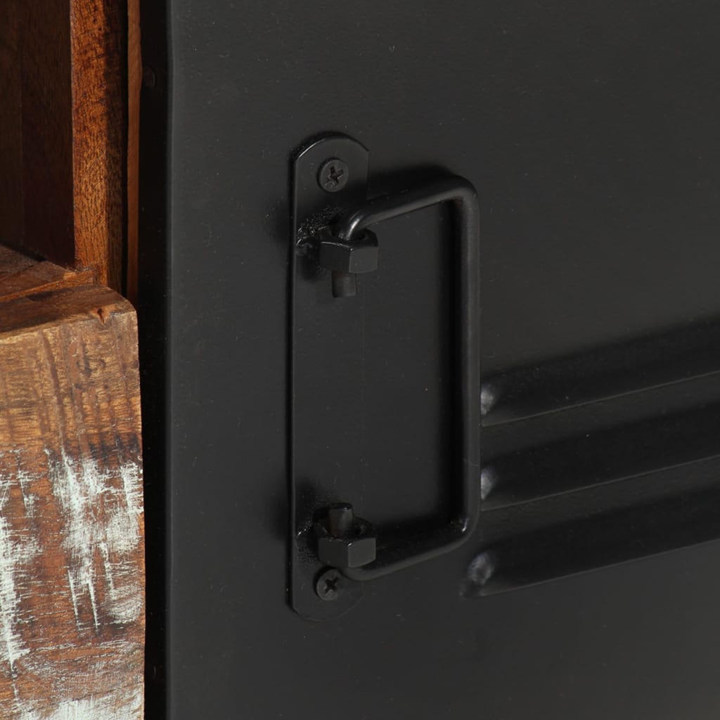 Meuble TV 120x30x40 cm Bois massif de récupération - XIOS