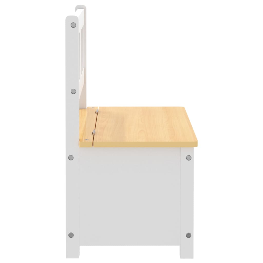 Banc de rangement pour enfants Blanc et beige 60x30x55 cm MDF Meubles pour bébés & tout-petits vidaXL