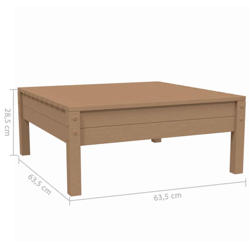 Salon de jardin 3 pcs avec coussins crème bois de pin massif Éléments pour canapés modulables de jardin vidaXL