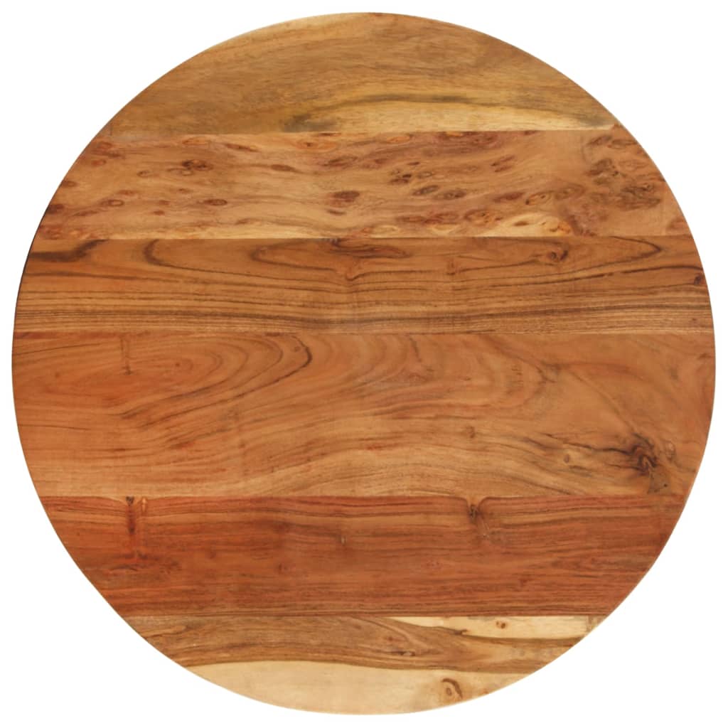 Table d'appoint 60x(42-62) cm Bois massif d'acacia et fonte