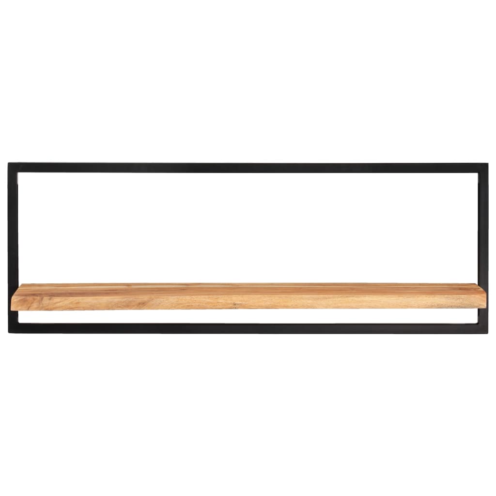 Étagères murales 2 pcs 100x24x35 cm Bois d'acacia et acier Étagères murales & corniches vidaXL