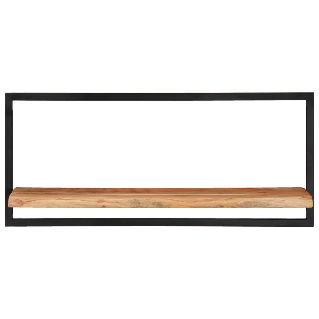 Étagères murales 2 pcs 80x25x35 cm Bois d'acacia et acier - XIOS