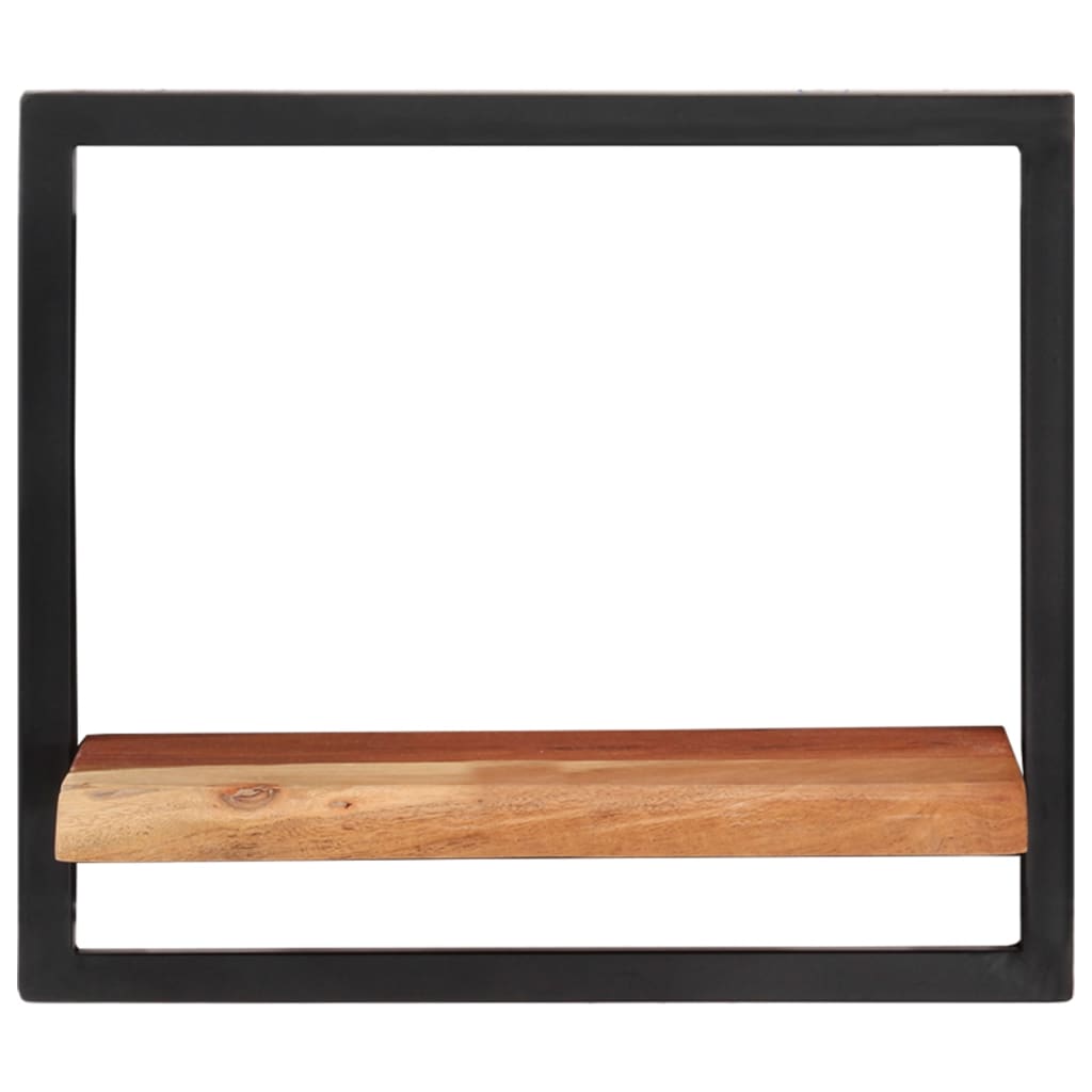 Étagères murales 2 pcs 40x24x35 cm Bois d'acacia et acier - XIOS