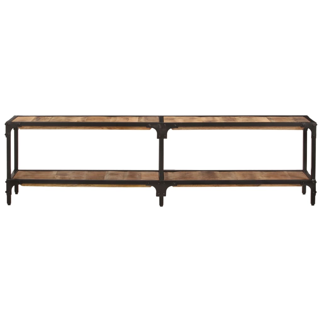 Meuble TV 150x30x41 cm bois massif de manguier - XIOS