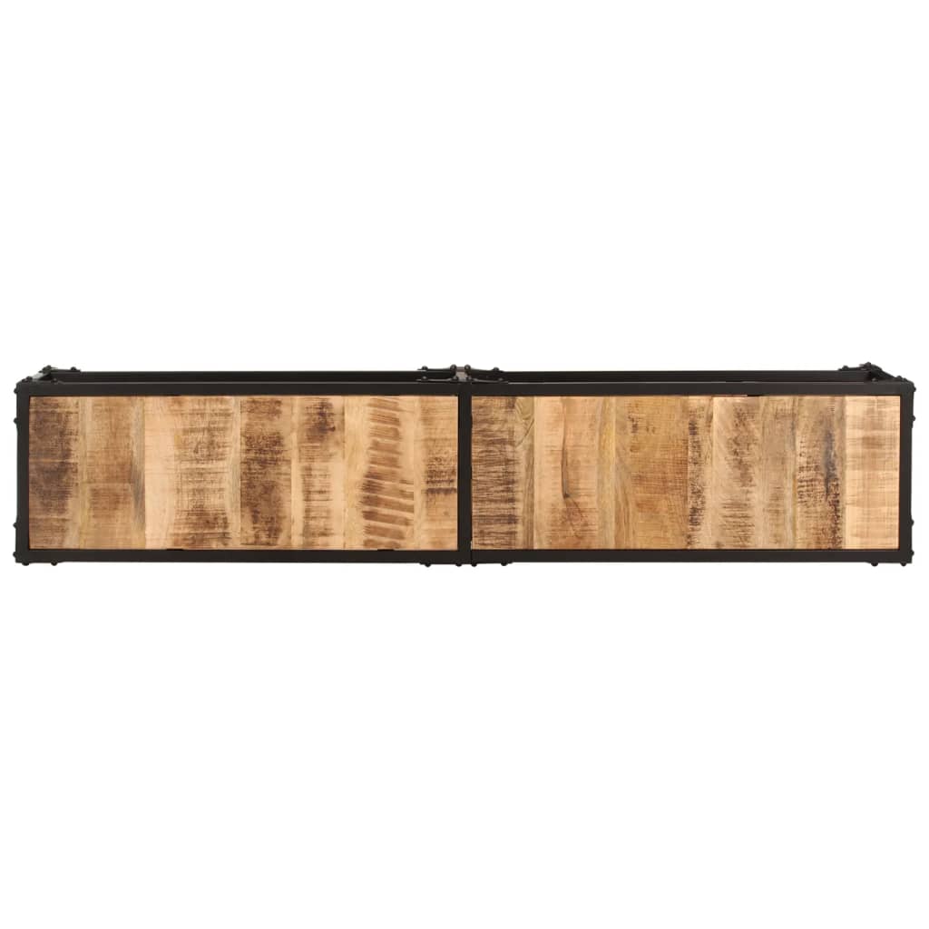Meuble TV 150x30x41 cm bois massif de manguier - XIOS