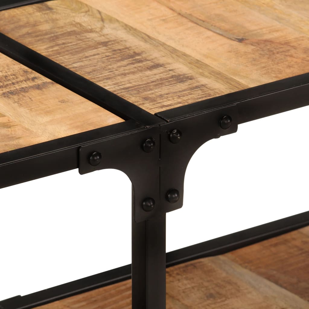 Meuble TV 150x30x41 cm bois massif de manguier - XIOS
