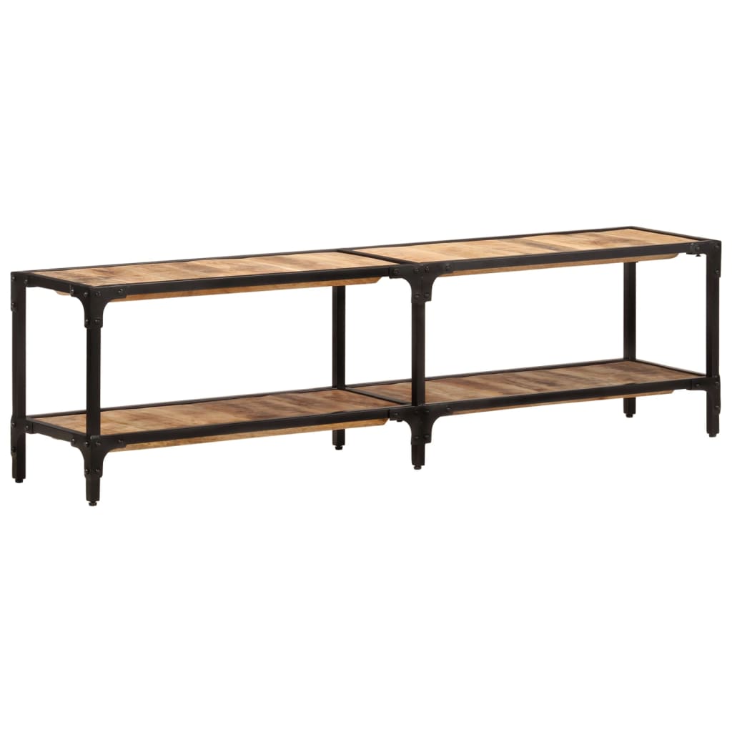 Meuble TV 150x30x41 cm bois massif de manguier - XIOS