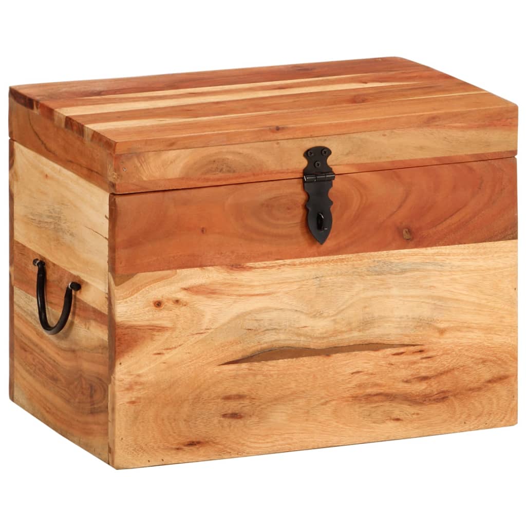 Boîte de rangement 39x28x31 cm Bois massif d'acacia - XIOS