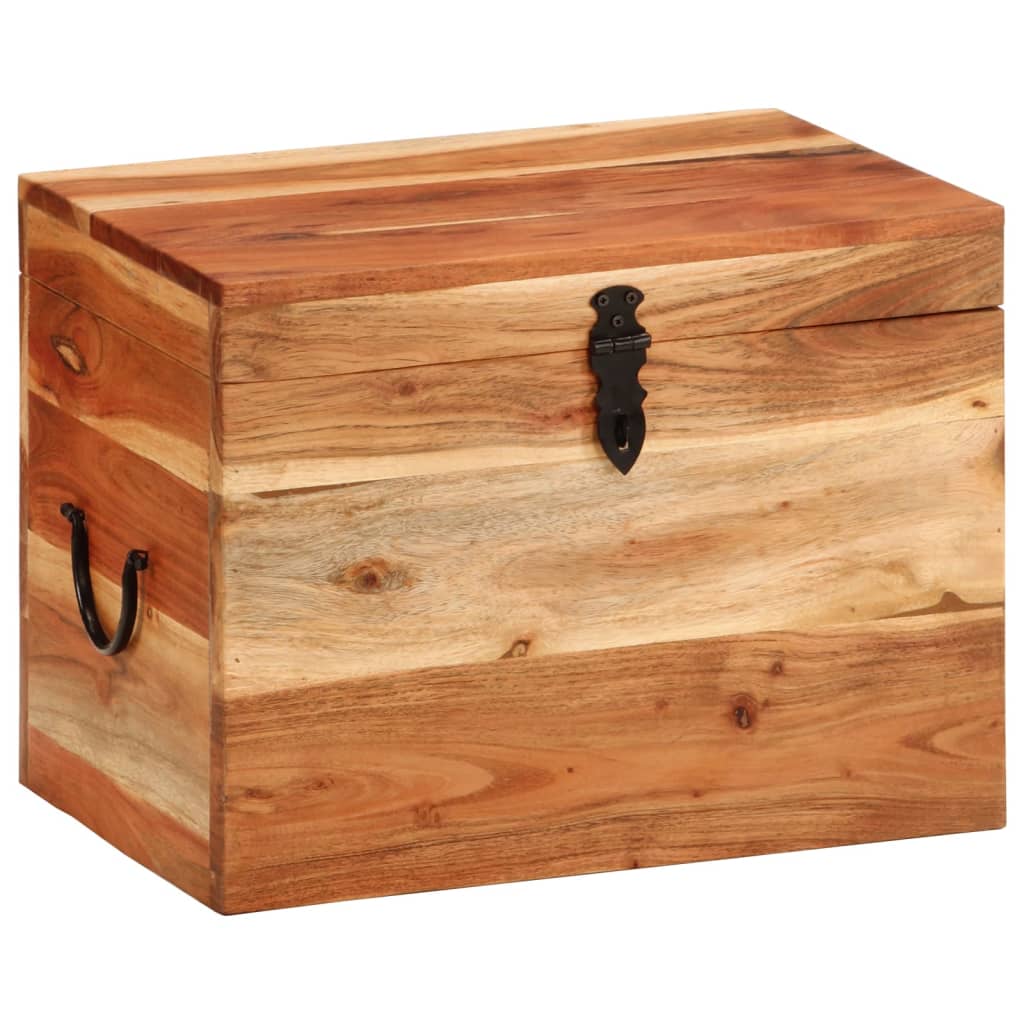 Boîte de rangement 39x28x31 cm Bois massif d'acacia - XIOS