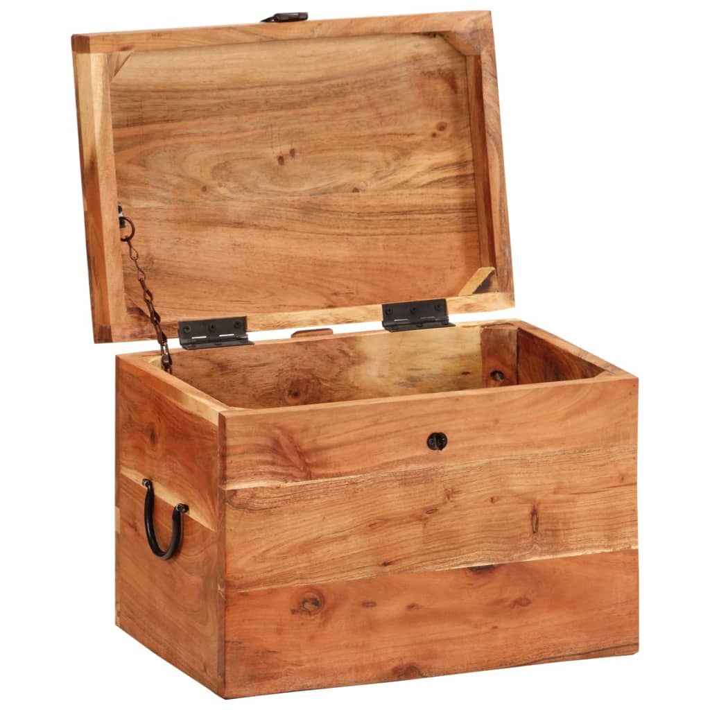 Boîte de rangement 39x28x31 cm Bois massif d'acacia - XIOS