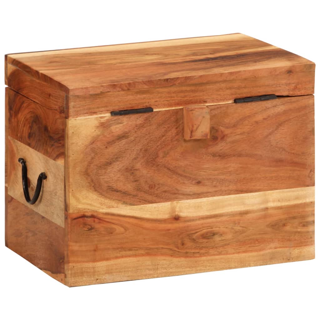 Boîte de rangement 39x28x31 cm Bois massif d'acacia - XIOS
