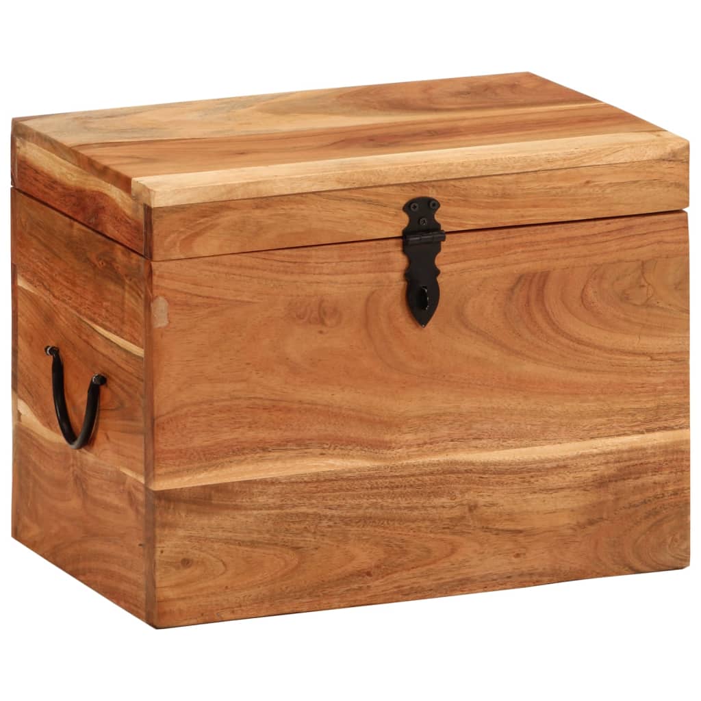 Boîte de rangement 39x28x31 cm Bois massif d'acacia - XIOS