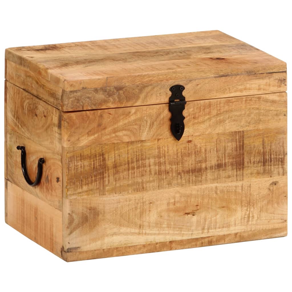 Boîte de rangement 39x28x31 cm Bois massif d'acacia Coffres de rangement vidaXL