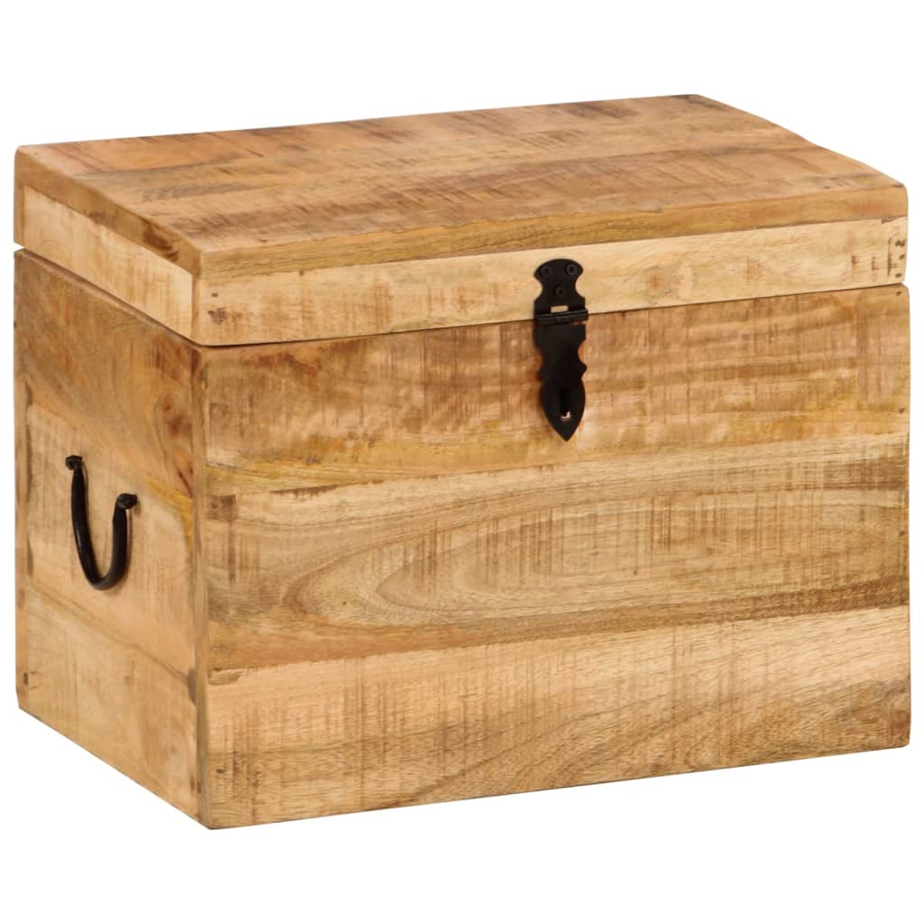Boîte de rangement 39x28x31 cm Bois massif d'acacia Coffres de rangement vidaXL