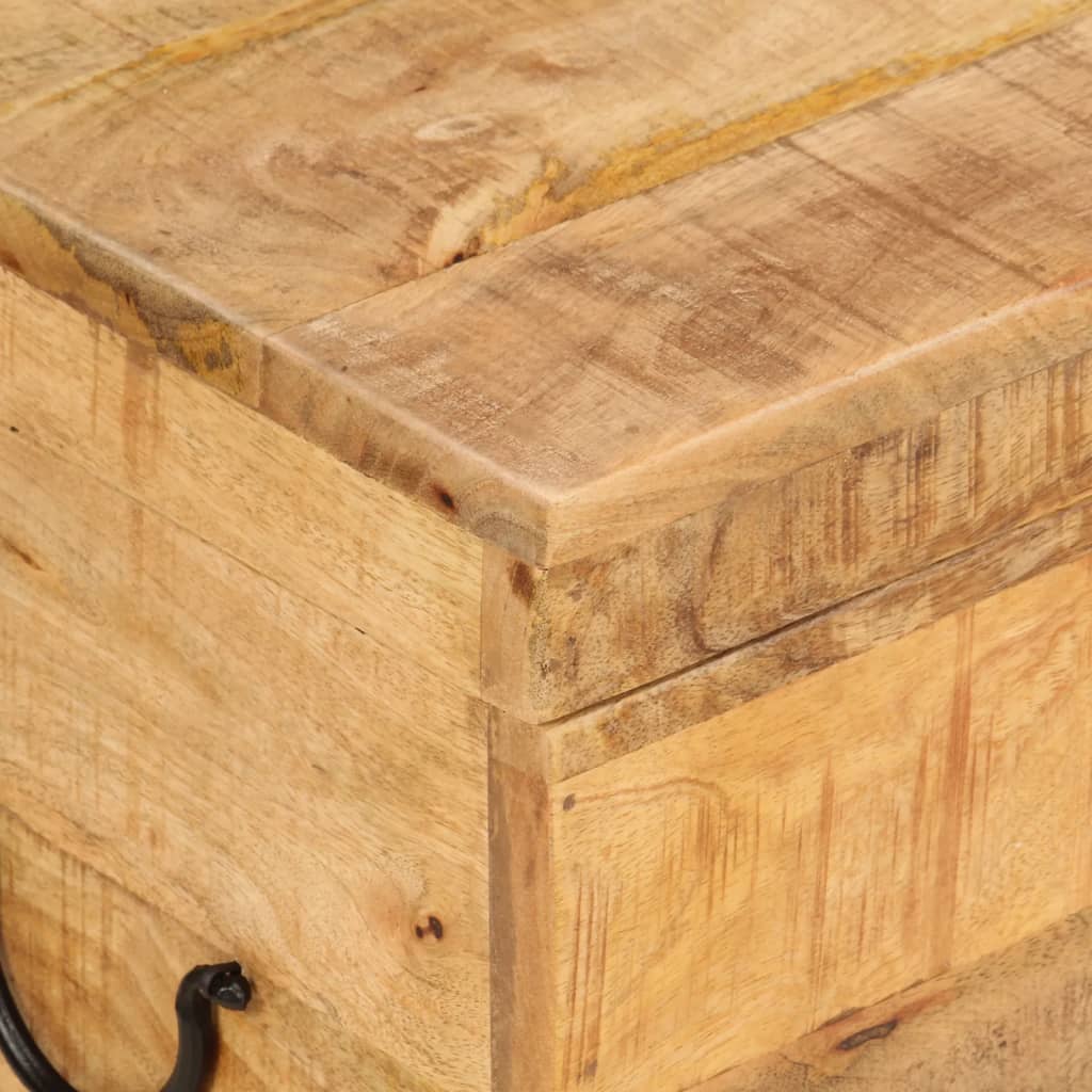 Boîte de rangement 39x28x31 cm Bois massif d'acacia Coffres de rangement vidaXL