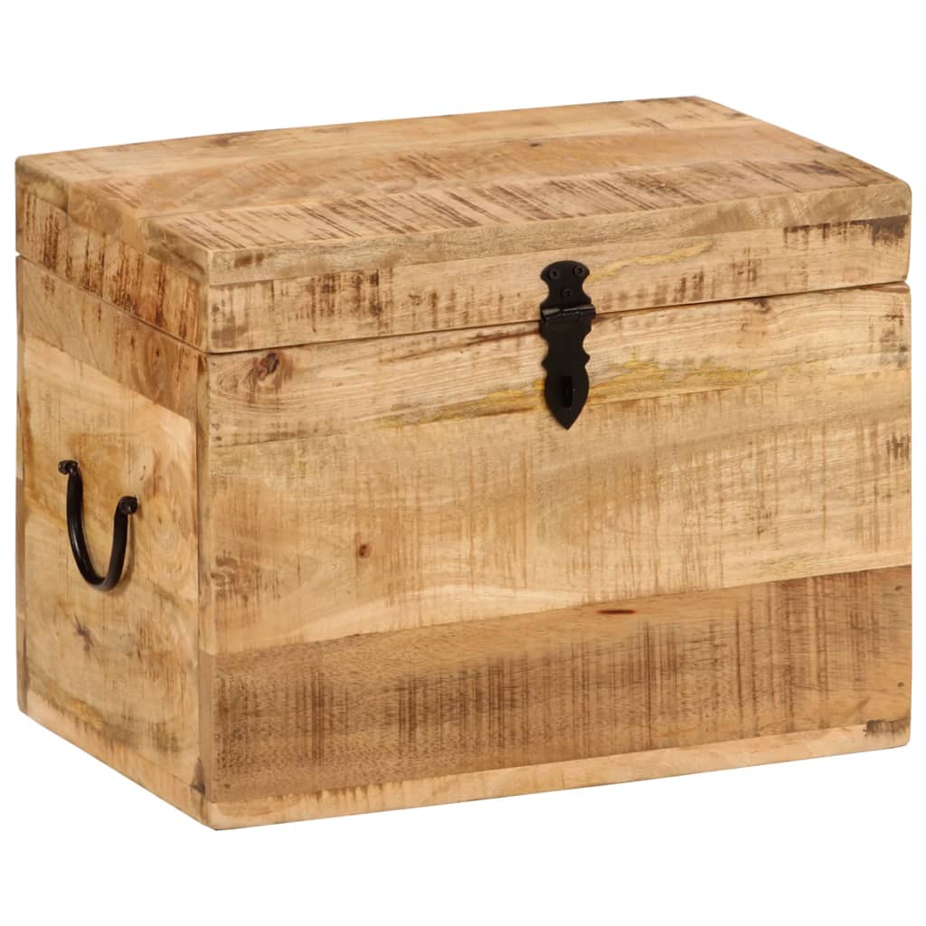 Boîte de rangement 39x28x31 cm Bois massif d'acacia Coffres de rangement vidaXL