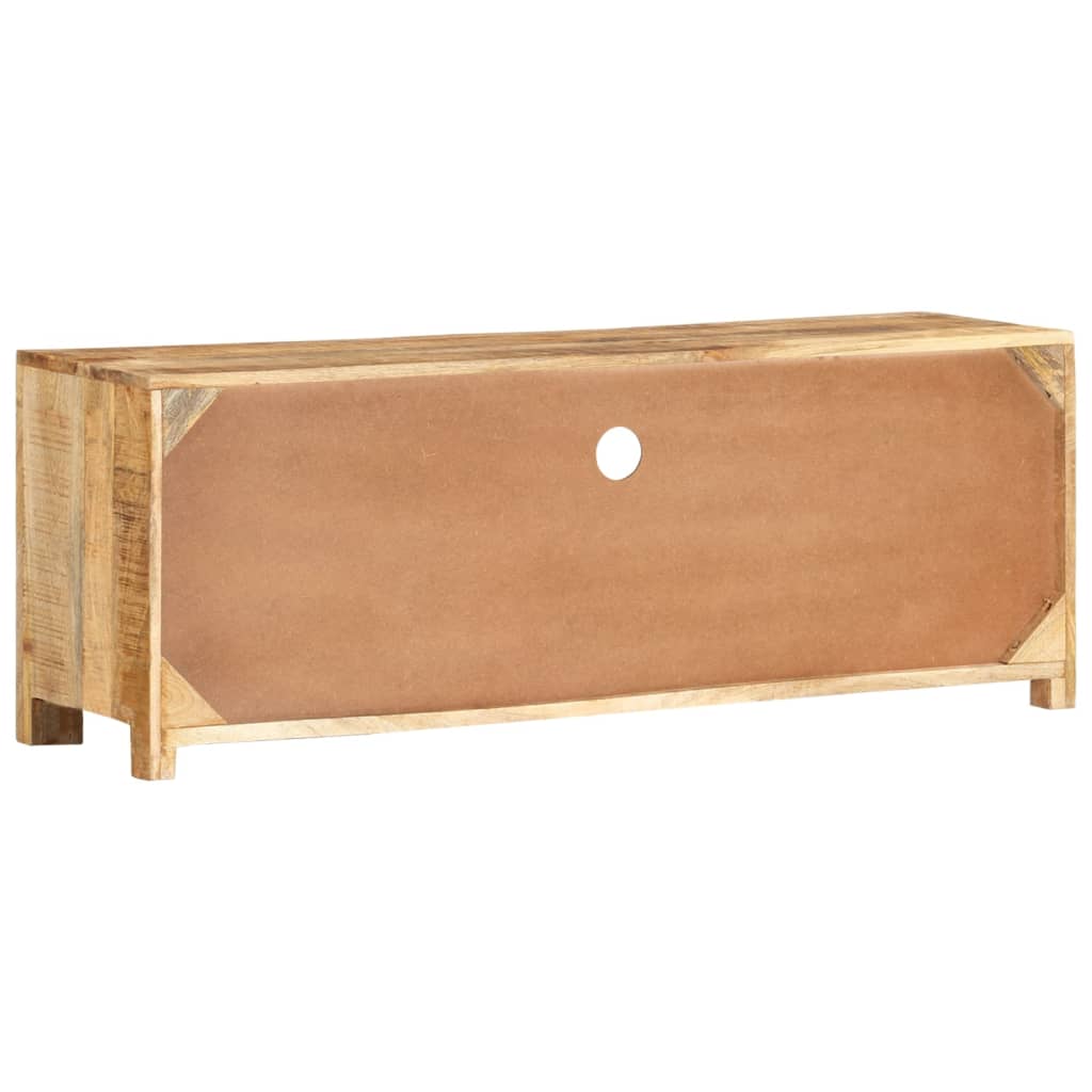 Meuble TV 110x30x40 cm Bois de manguier brut - XIOS