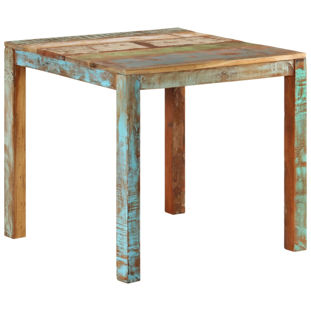 Table à manger 82x80x76 cm Bois de récupération massif - XIOS