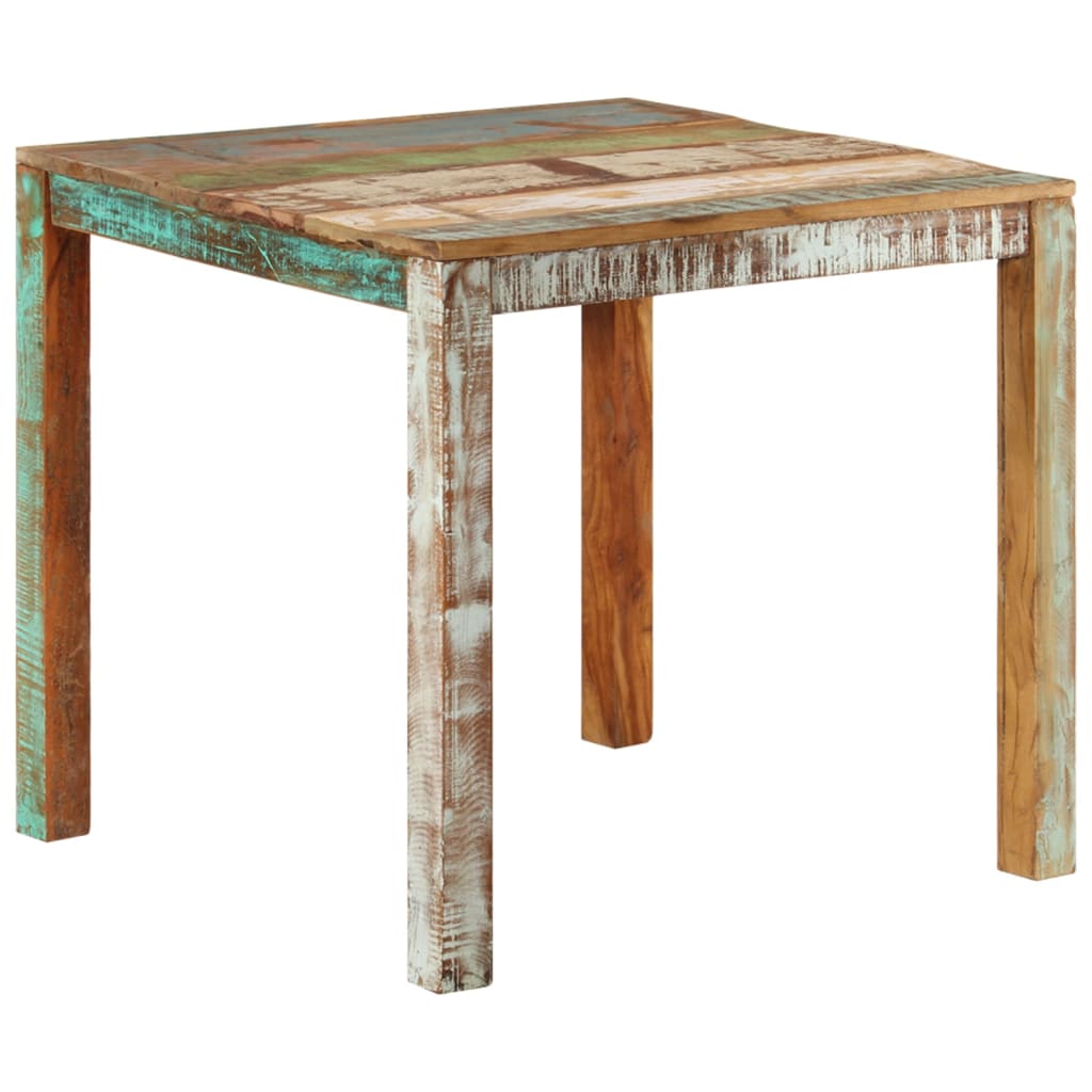Table à manger 82x80x76 cm Bois de récupération massif - XIOS