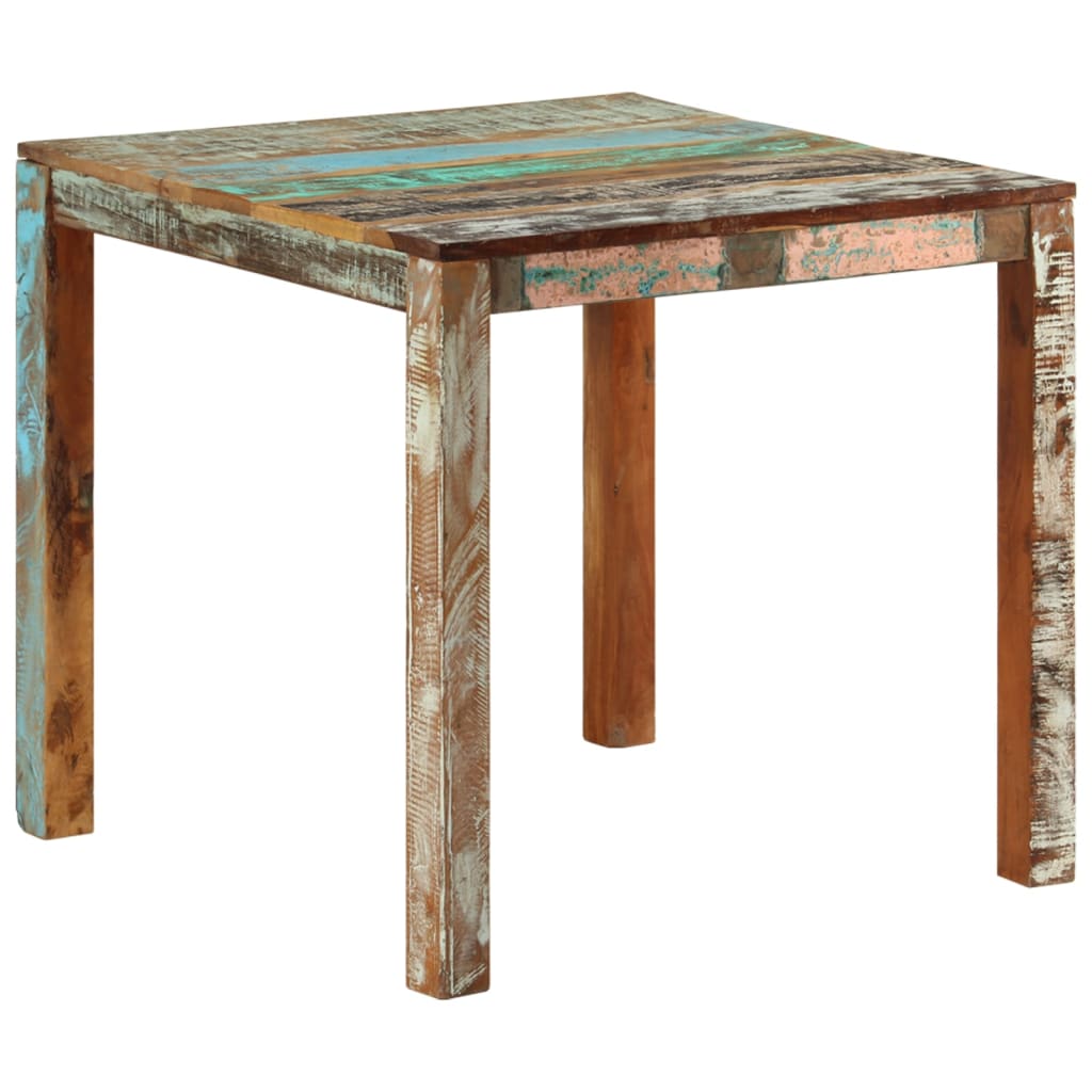 Table à manger 82x80x76 cm Bois de récupération massif - XIOS