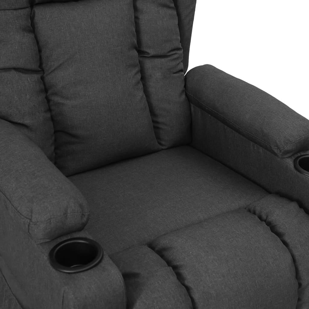 Fauteuil inclinable Gris foncé Tissu - XIOS
