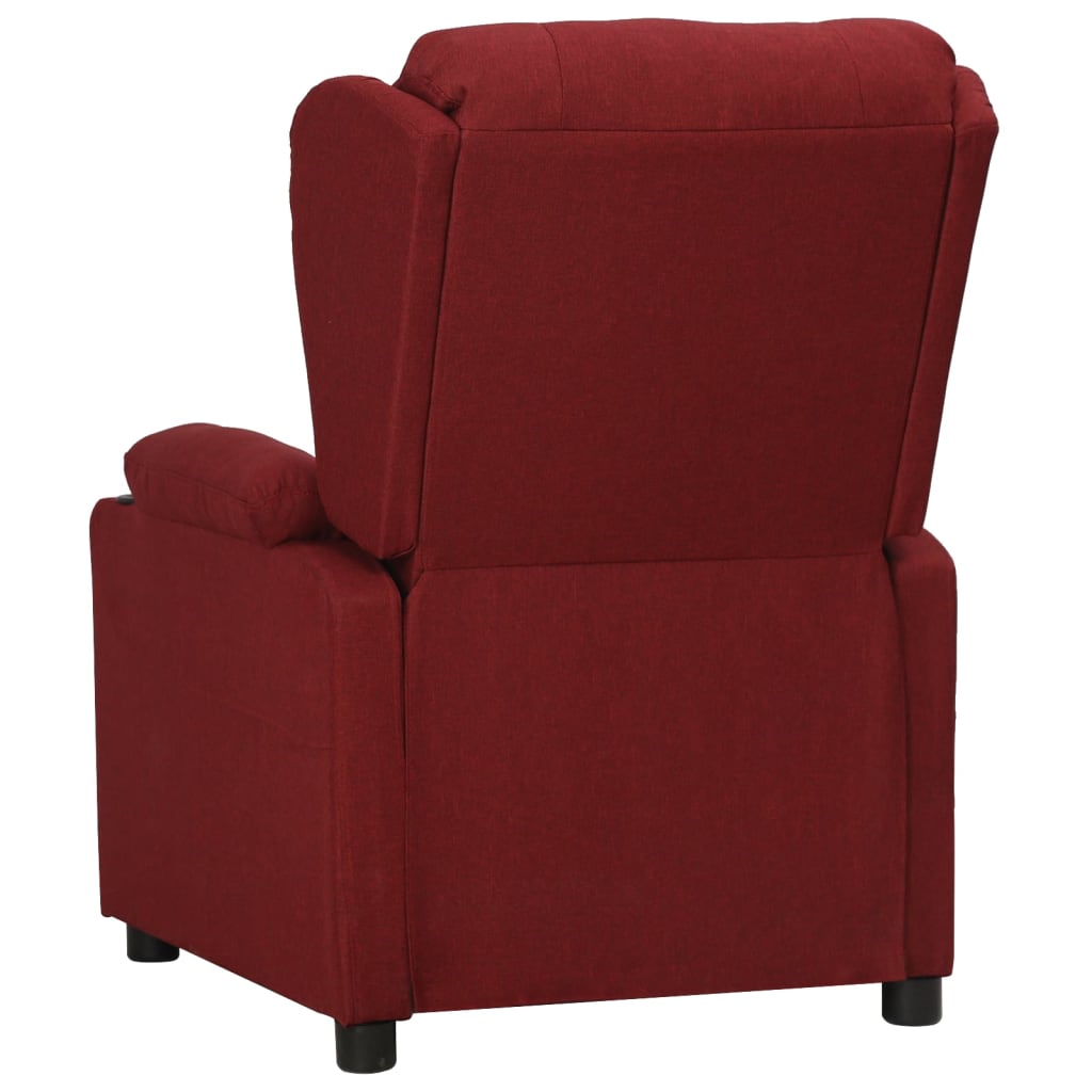 Fauteuil inclinable Rouge bordeaux Tissu - XIOS
