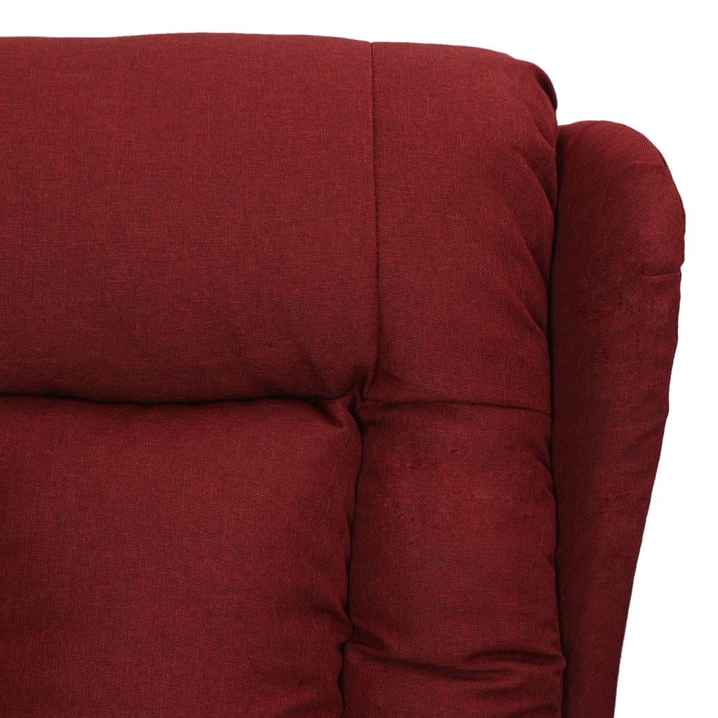 Fauteuil inclinable Rouge bordeaux Tissu - XIOS
