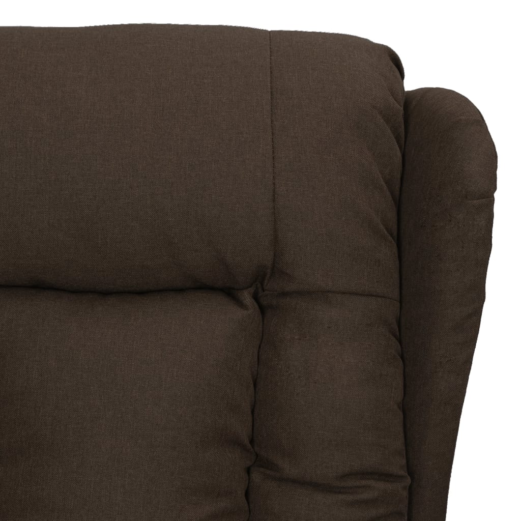 Fauteuil inclinable Marron foncé Tissu - XIOS