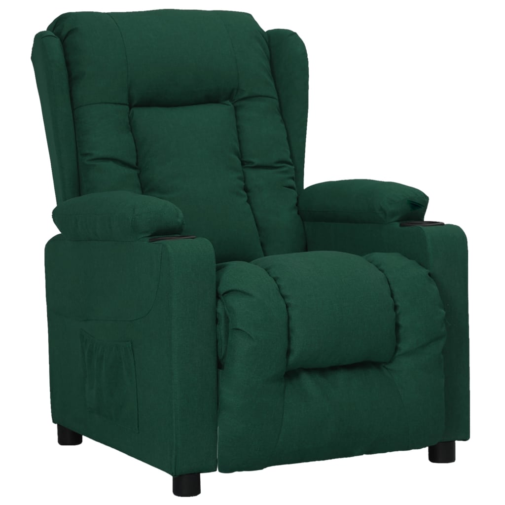 Fauteuil inclinable Vert foncé Tissu - XIOS