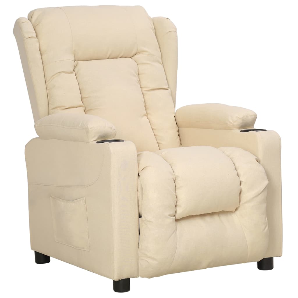 Fauteuil inclinable Crème Tissu - XIOS