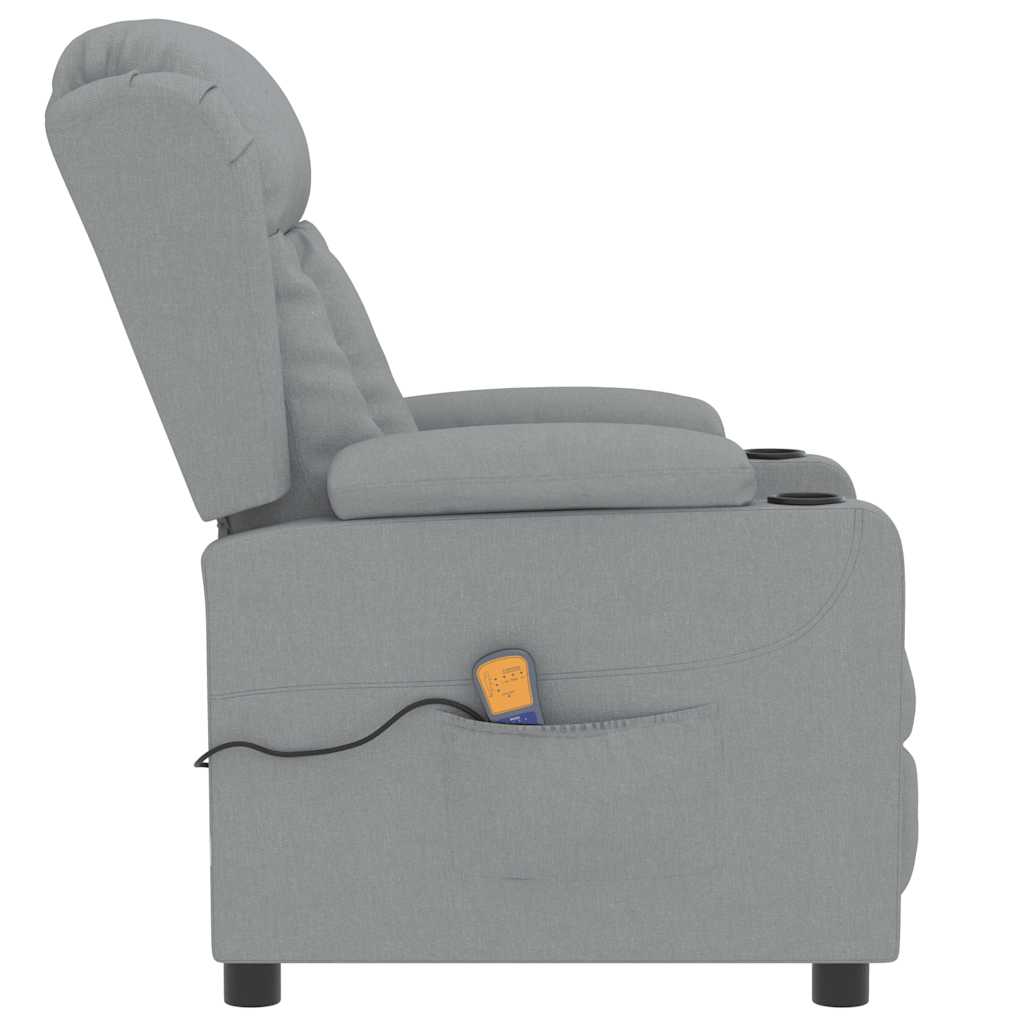 Fauteuil de massage Gris clair Tissu - XIOS