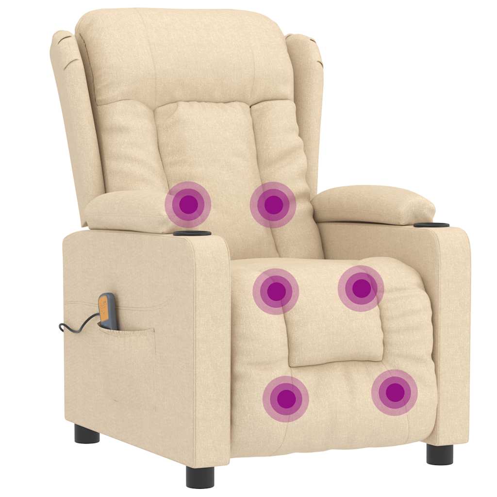 Fauteuil de massage Crème Tissu - XIOS