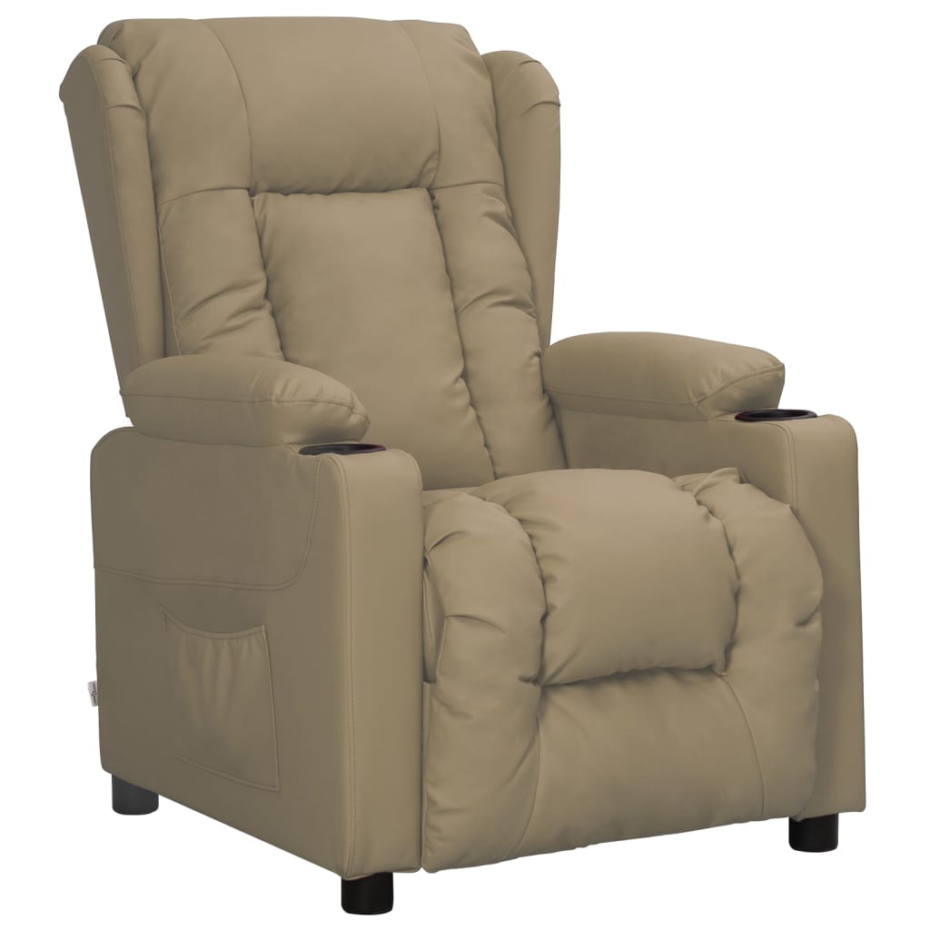 Fauteuil inclinable Cappuccino Similicuir - XIOS