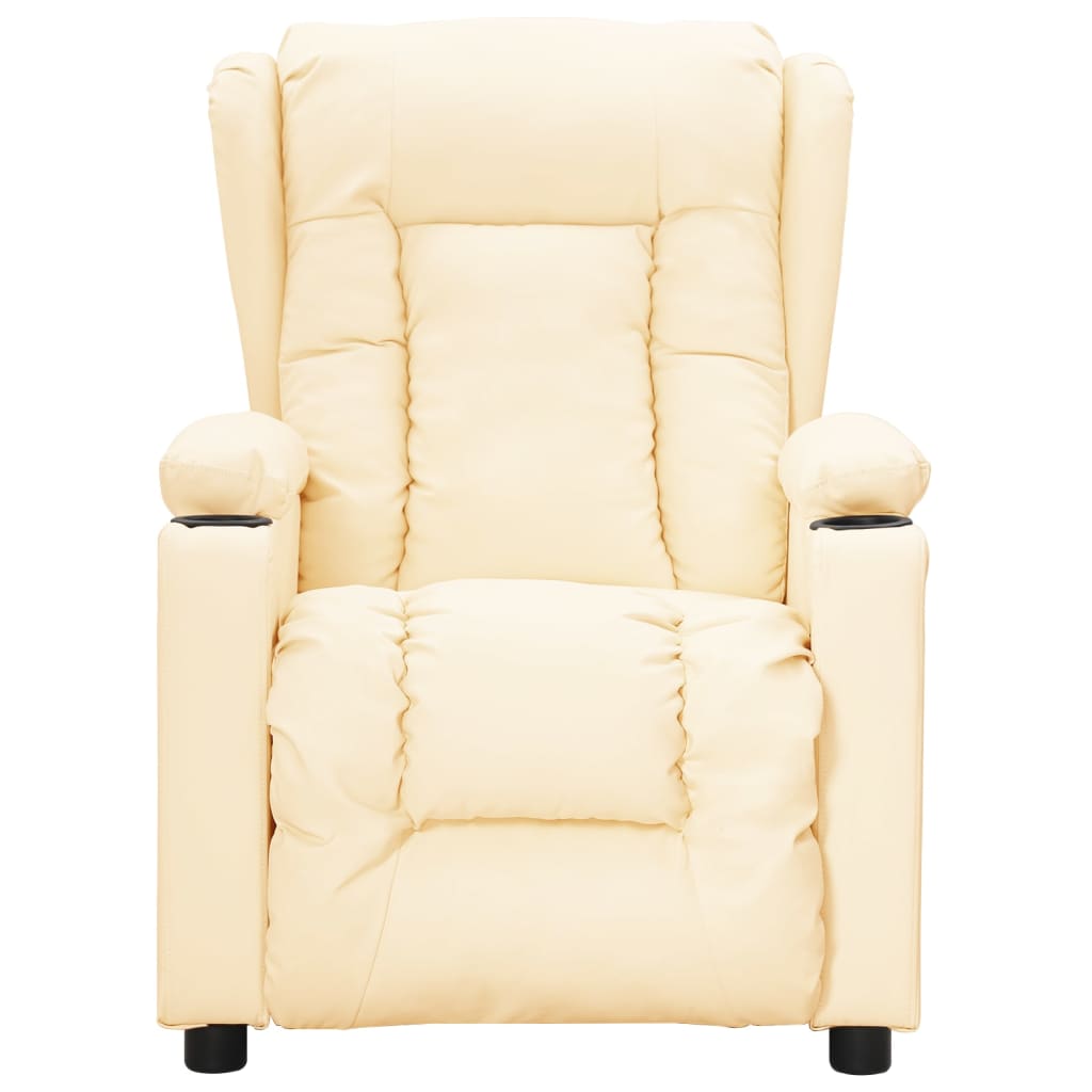 Fauteuil inclinable Crème Similicuir - XIOS