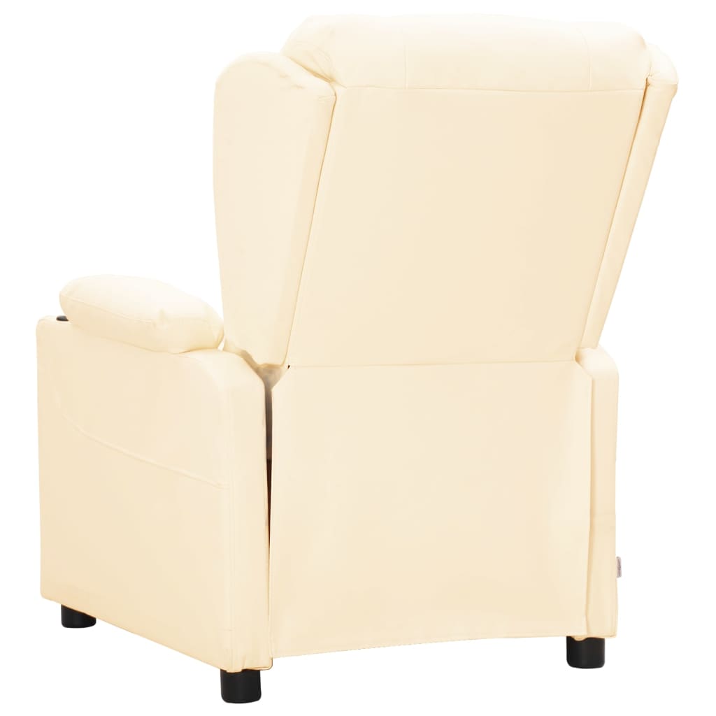 Fauteuil inclinable Crème Similicuir - XIOS