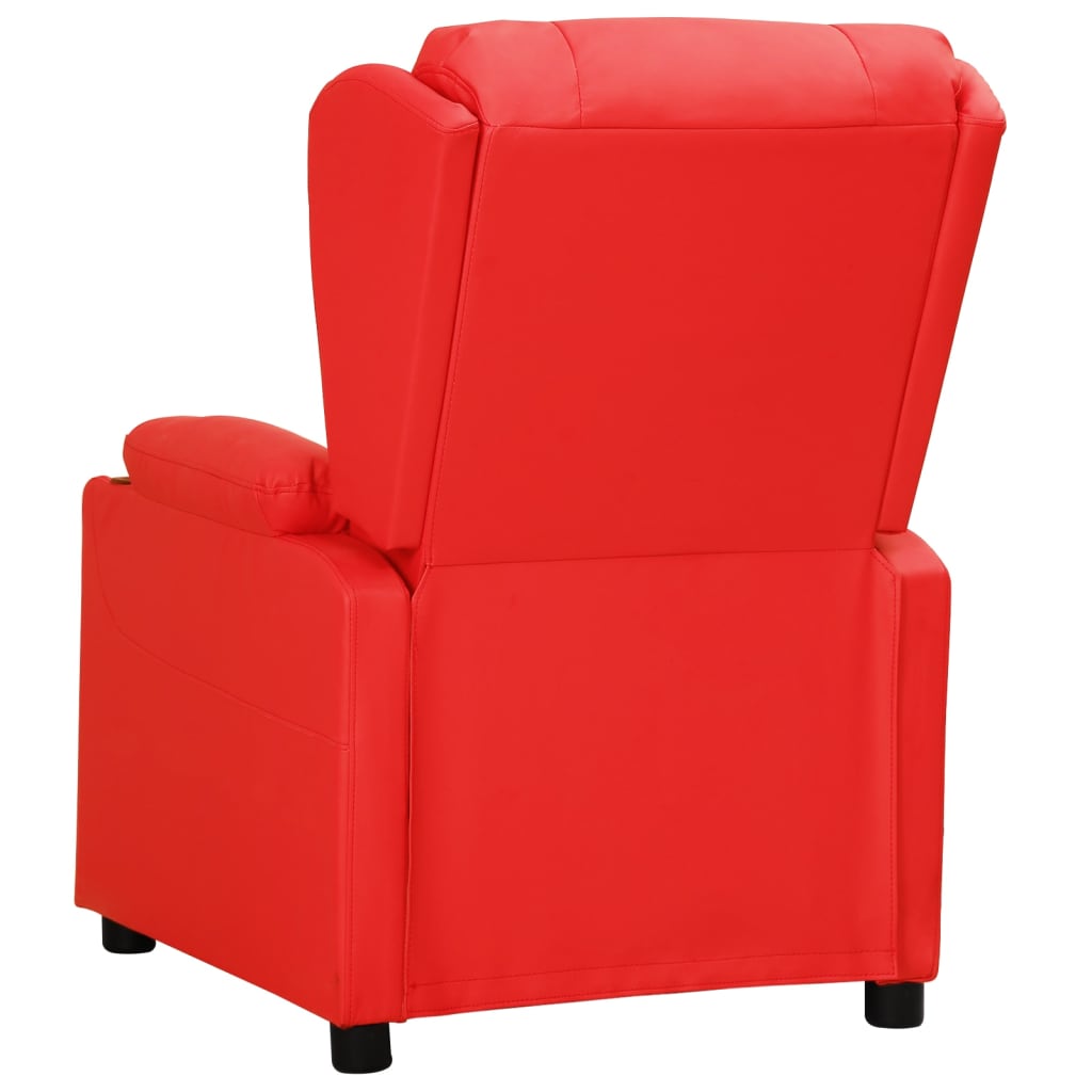 Fauteuil inclinable Rouge Similicuir