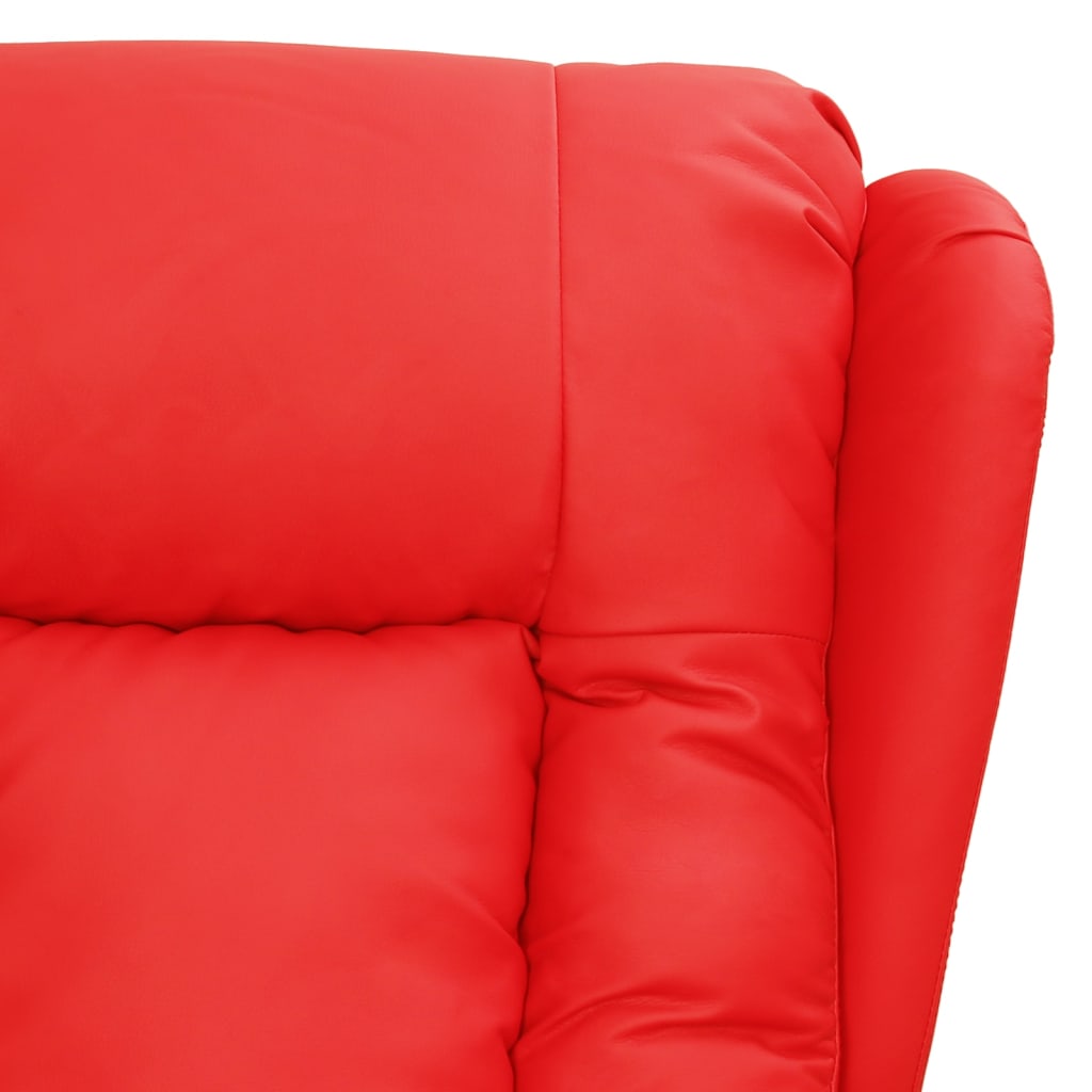 Fauteuil inclinable Rouge Similicuir