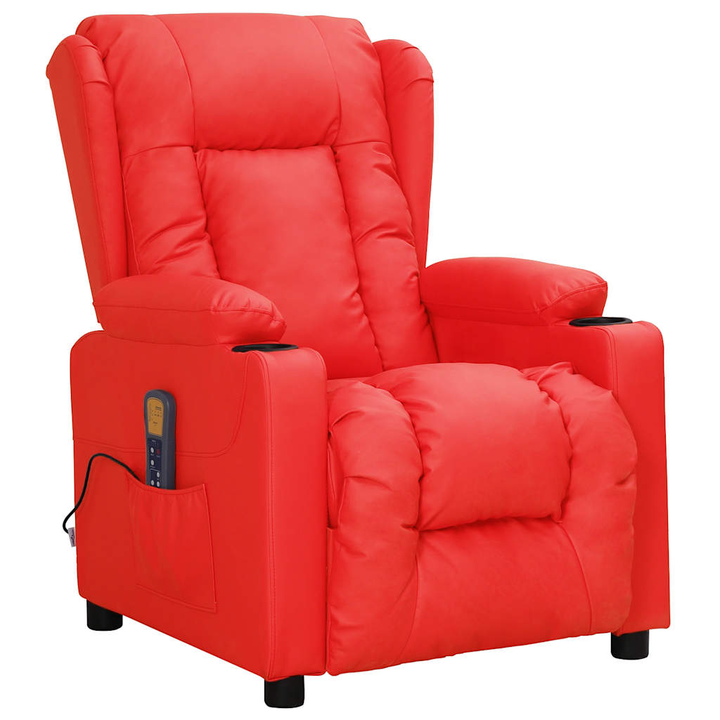 Fauteuil de massage Rouge Similicuir