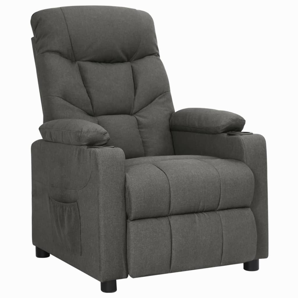 Fauteuil inclinable Gris foncé Tissu - XIOS