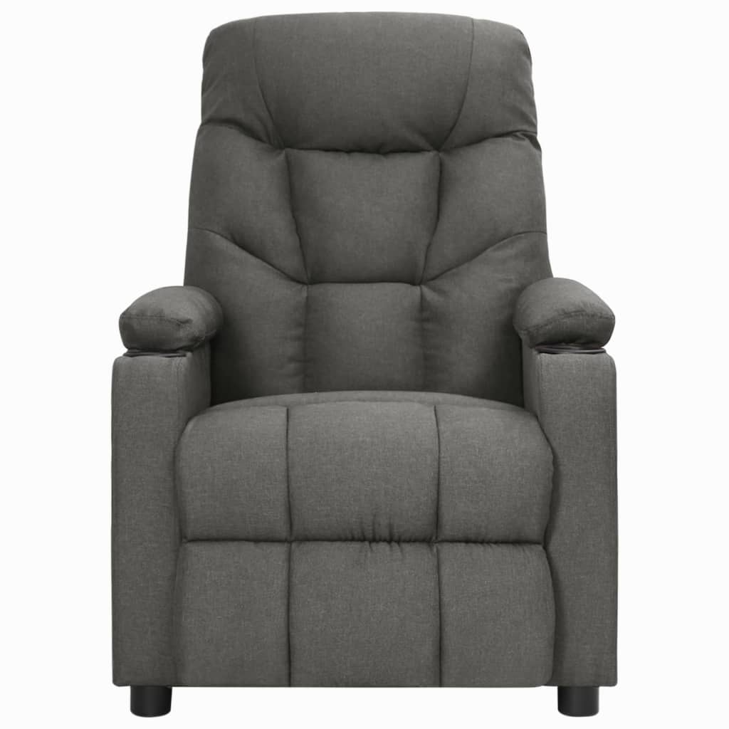 Fauteuil inclinable Gris foncé Tissu - XIOS