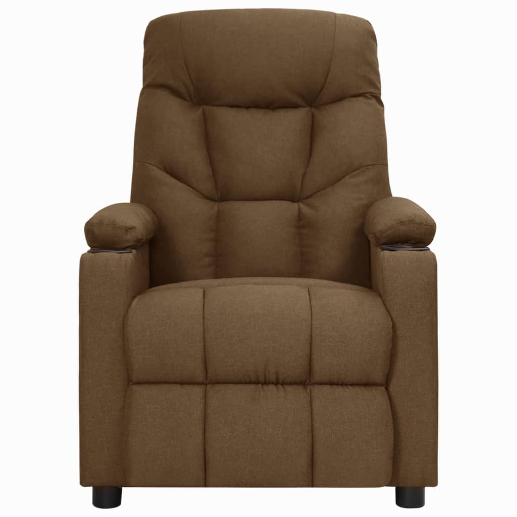 Fauteuil inclinable Marron Tissu Fauteuils vidaXL