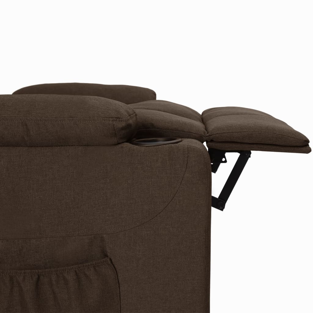 Fauteuil inclinable Marron foncé Tissu - XIOS